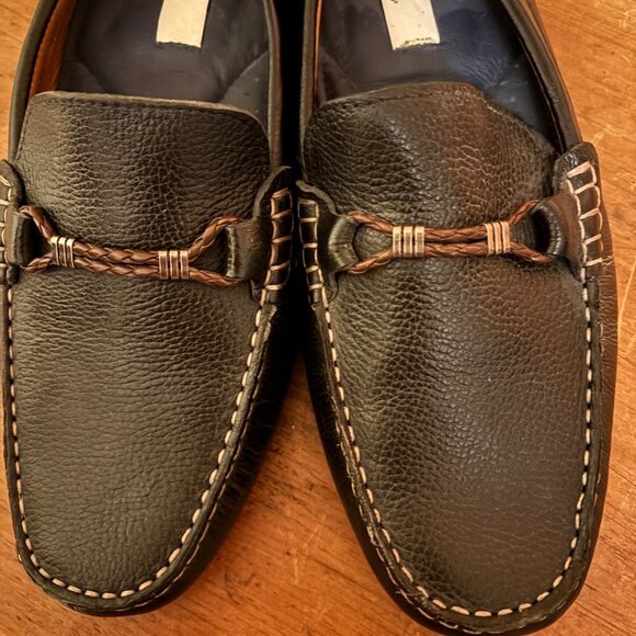 New Joseph Abboud Leather Comfort Loafers - Picture 6 of 7